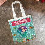 Personalised Children's Tote Bag - Mermaid