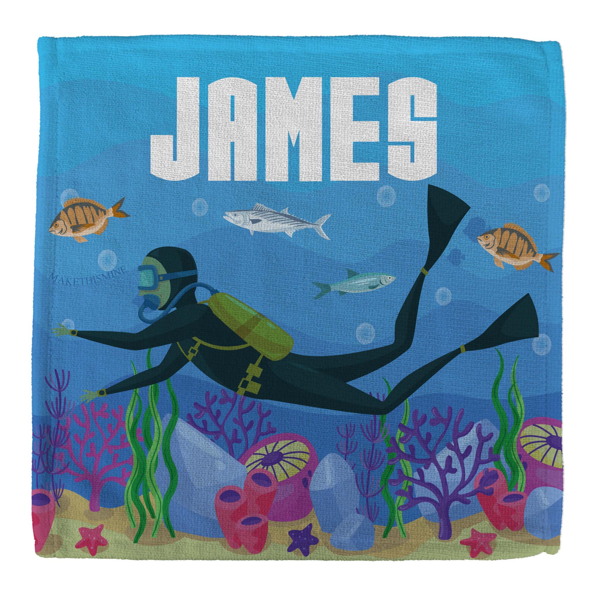 Personalised Children's Face Cloth - Scuba