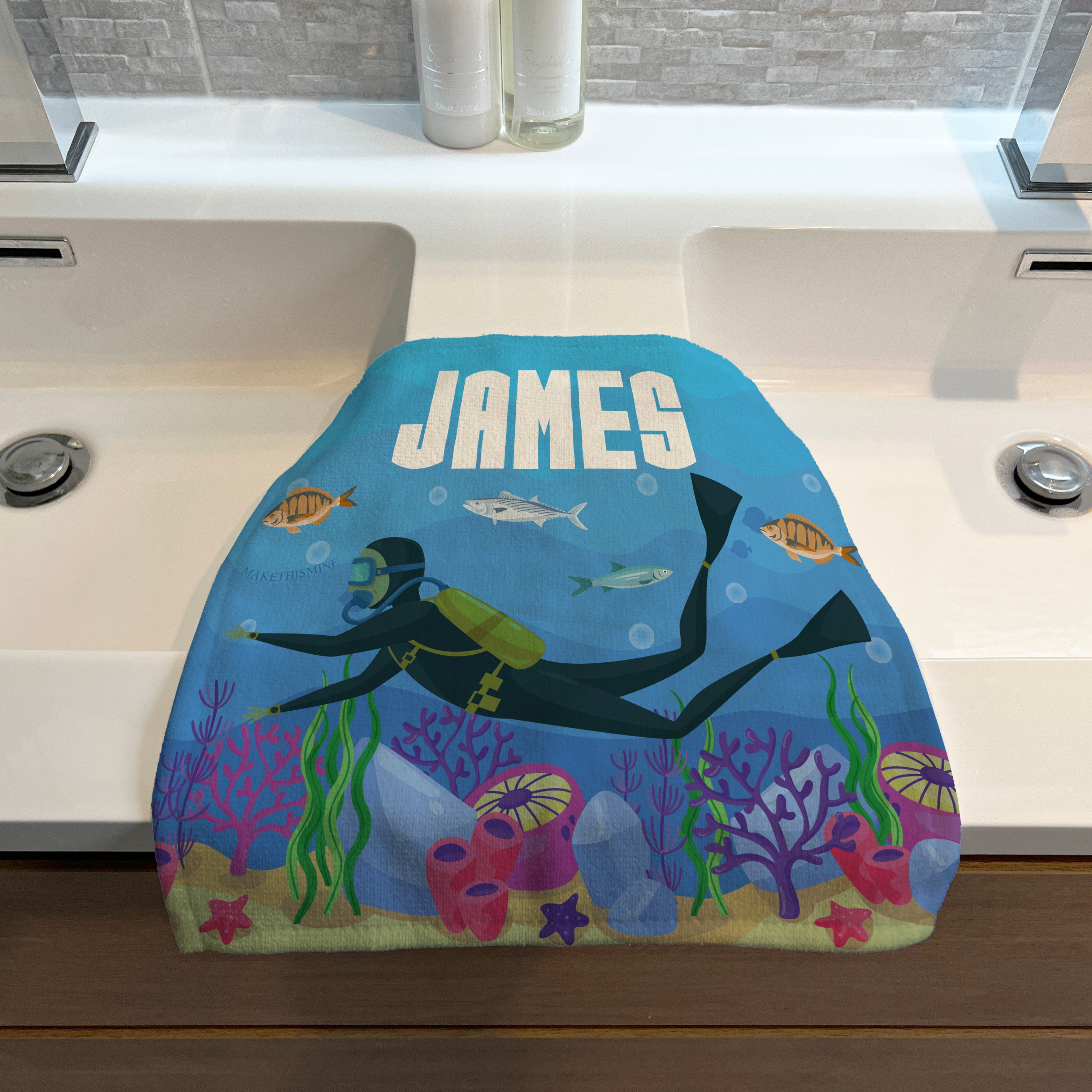 Personalised Children's Face Cloth - Scuba