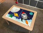 Kids Space Table Top STICKER ONLY Compatible with IKEA Flisat Tables