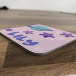 Personalised Children's Coasters - Pink Stars