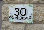 Personalised House Number Sign Up Arched Deco