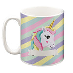 Children's Striped Unicorn Design 10oz Ceramic Mug