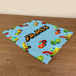 Personalised Children's Face Cloth - Trucks and Cars