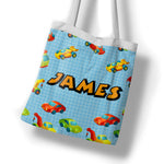 Personalised Children's Tote Bag - Trucks & Cars