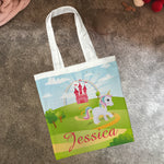 Personalised Children's Tote Bag - Unicorn Fairytale