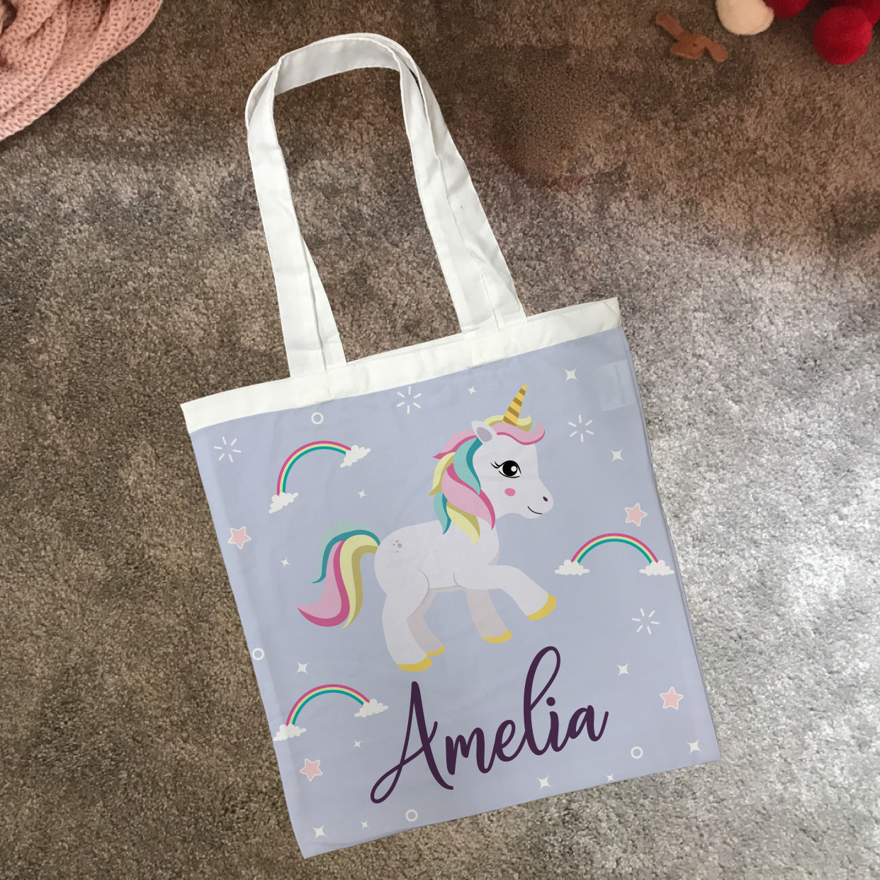 Personalised Children's Tote Bag - Unicorn Sparkle