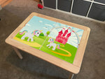 Kids Unicorn Fairytale Table Top STICKER ONLY Compatible with IKEA Flisat Tables