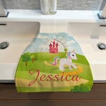 Personalised Children's Face Cloth - Unicorn Fairytale