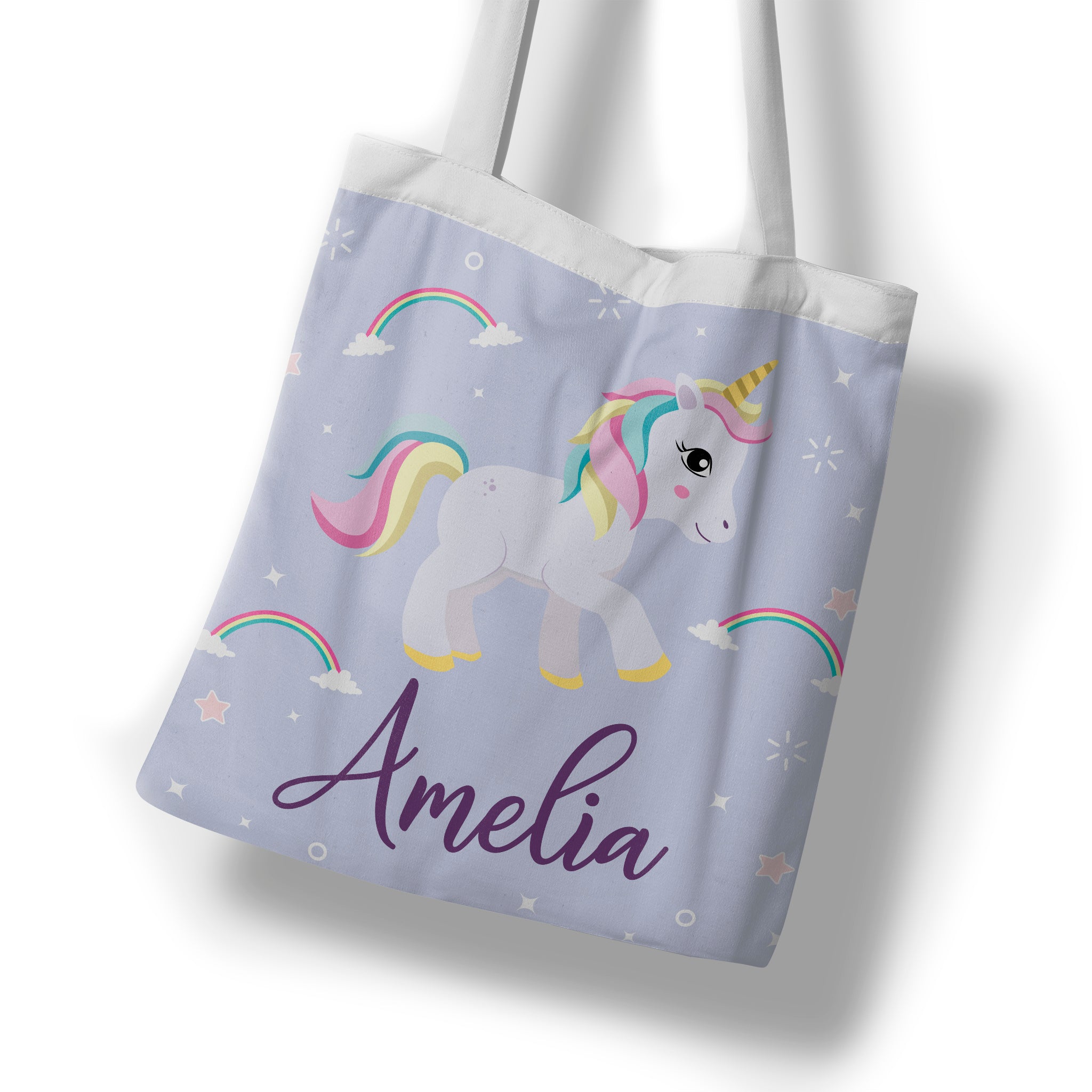 Personalised Children's Tote Bag - Unicorn Sparkle