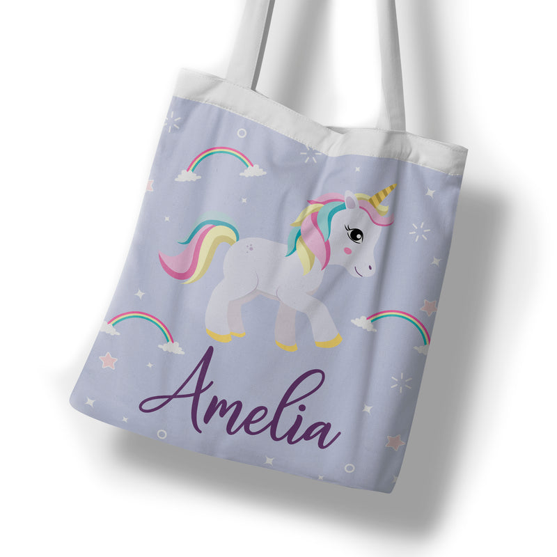 Personalised Children's Tote Bag - Unicorn Sparkle
