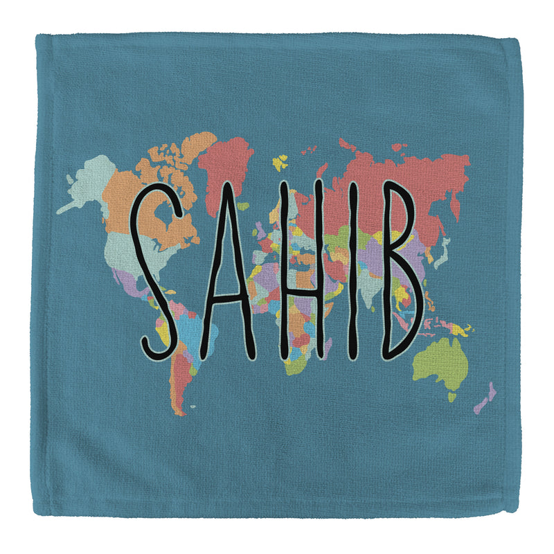 Personalised Children's Face Cloth - World Map
