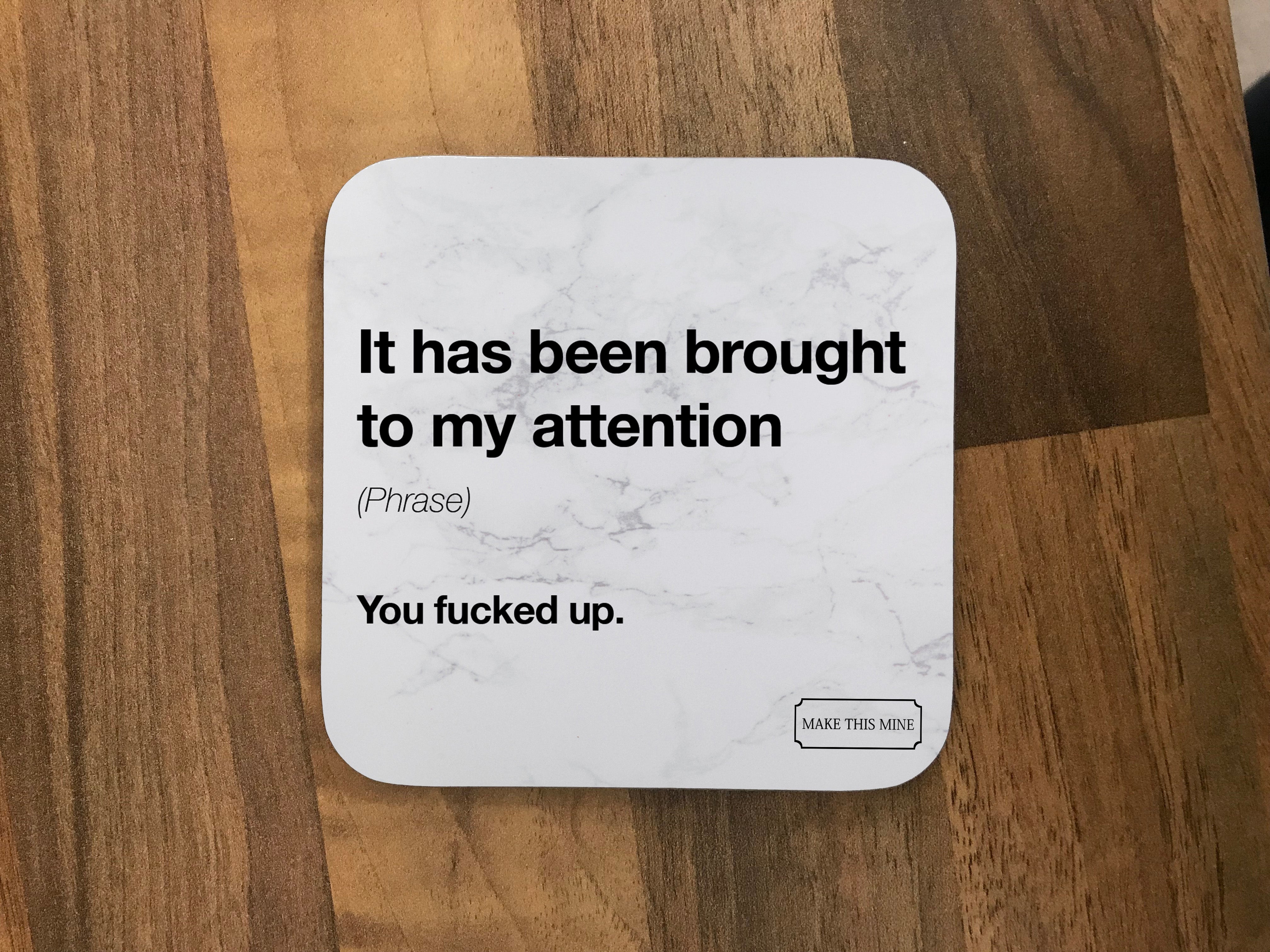 Funny Office Email Definitions Coasters - Set of 6