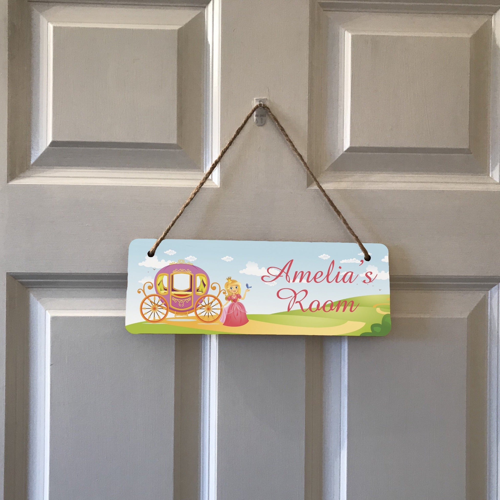 Personalised Children's Hanging Plaque - Princess