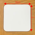 Set No 4 - Chalk Board Effect Pun Coasters - 6pk