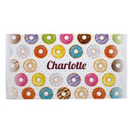 Personalised Children's Towel & Face Cloth Pack - Donuts