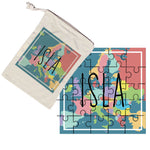 Personalised Europe Map 25 Piece MDF Jigsaw