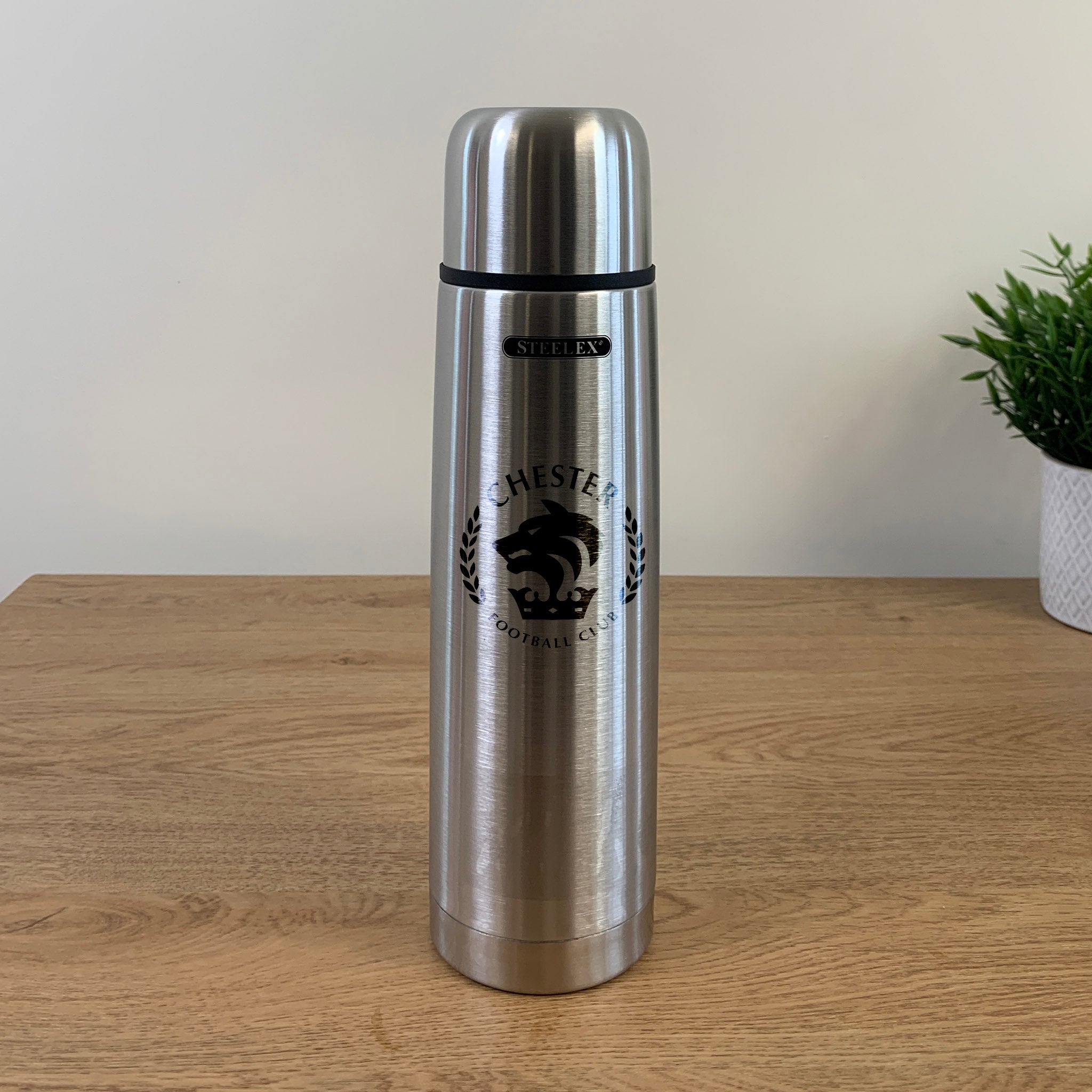 Personalised Tea/coffee Steel Insulted Vacuum 1L Flask Engrave with Name Font Text Image or Logo of Your Choice Gift for Loved Ones Birthday