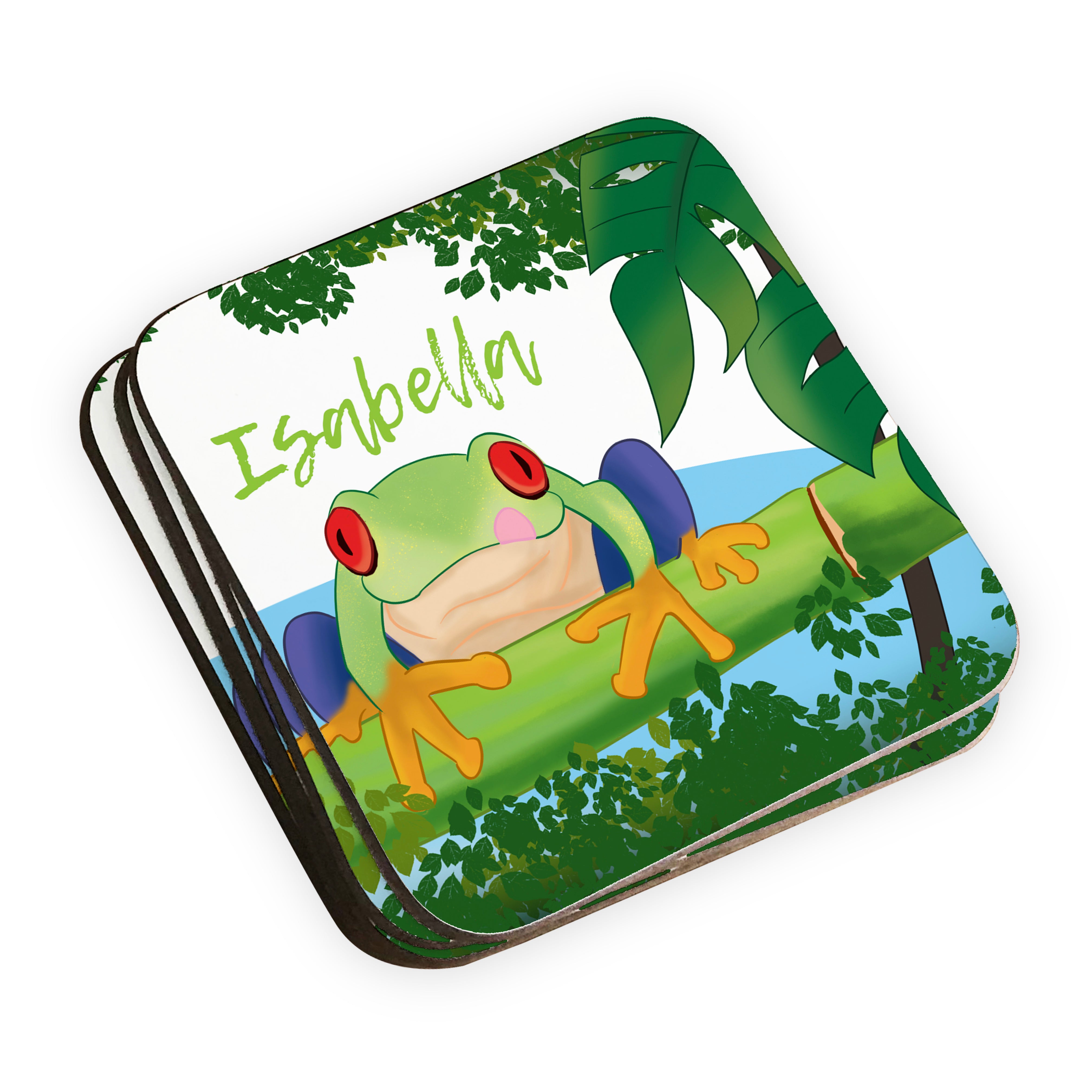 Personalised Children's Coasters - Frog