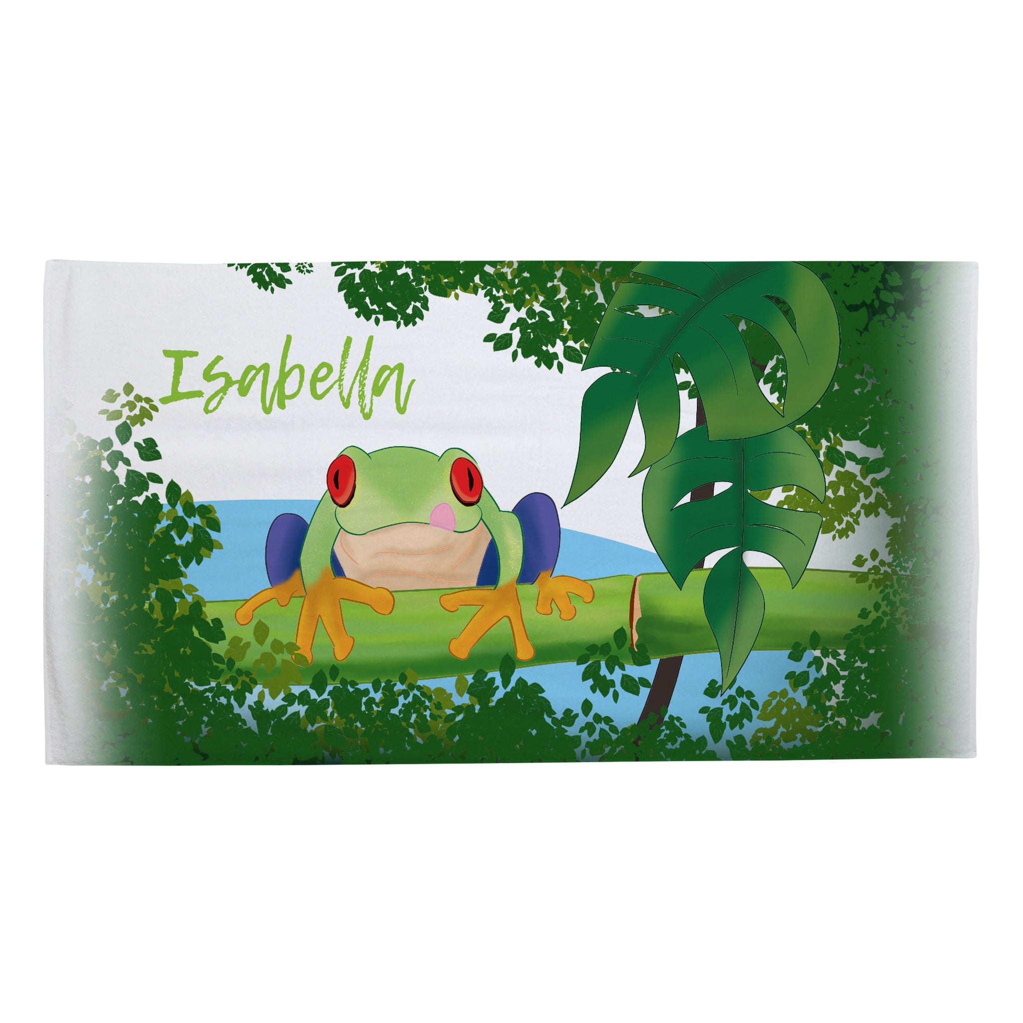 Personalised Children's Towel & Face Cloth Pack - Frog