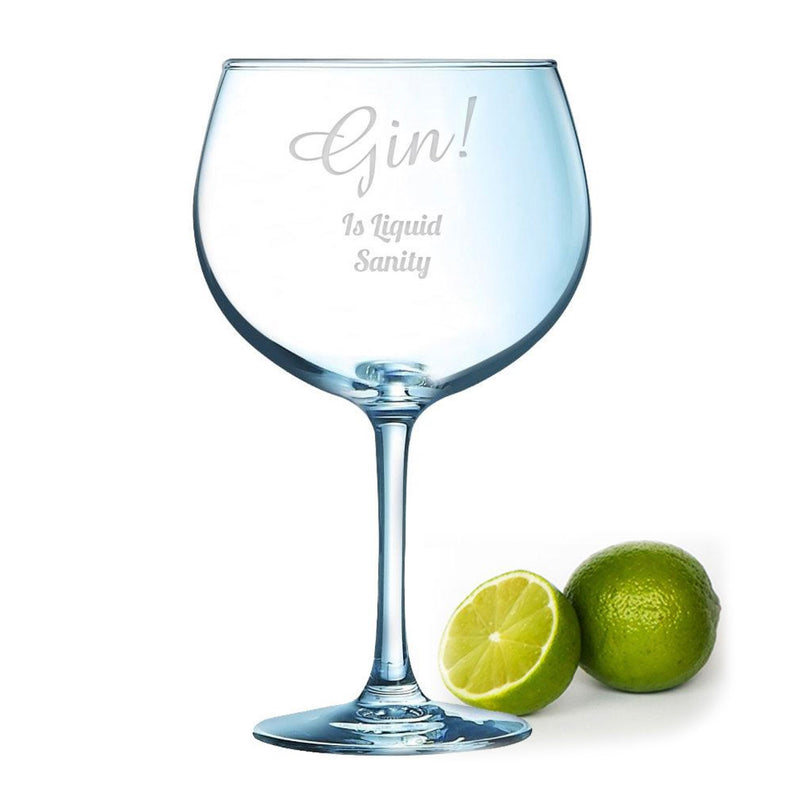 Gin is Liquid Sanity 72cl Juniper Gin Glass
