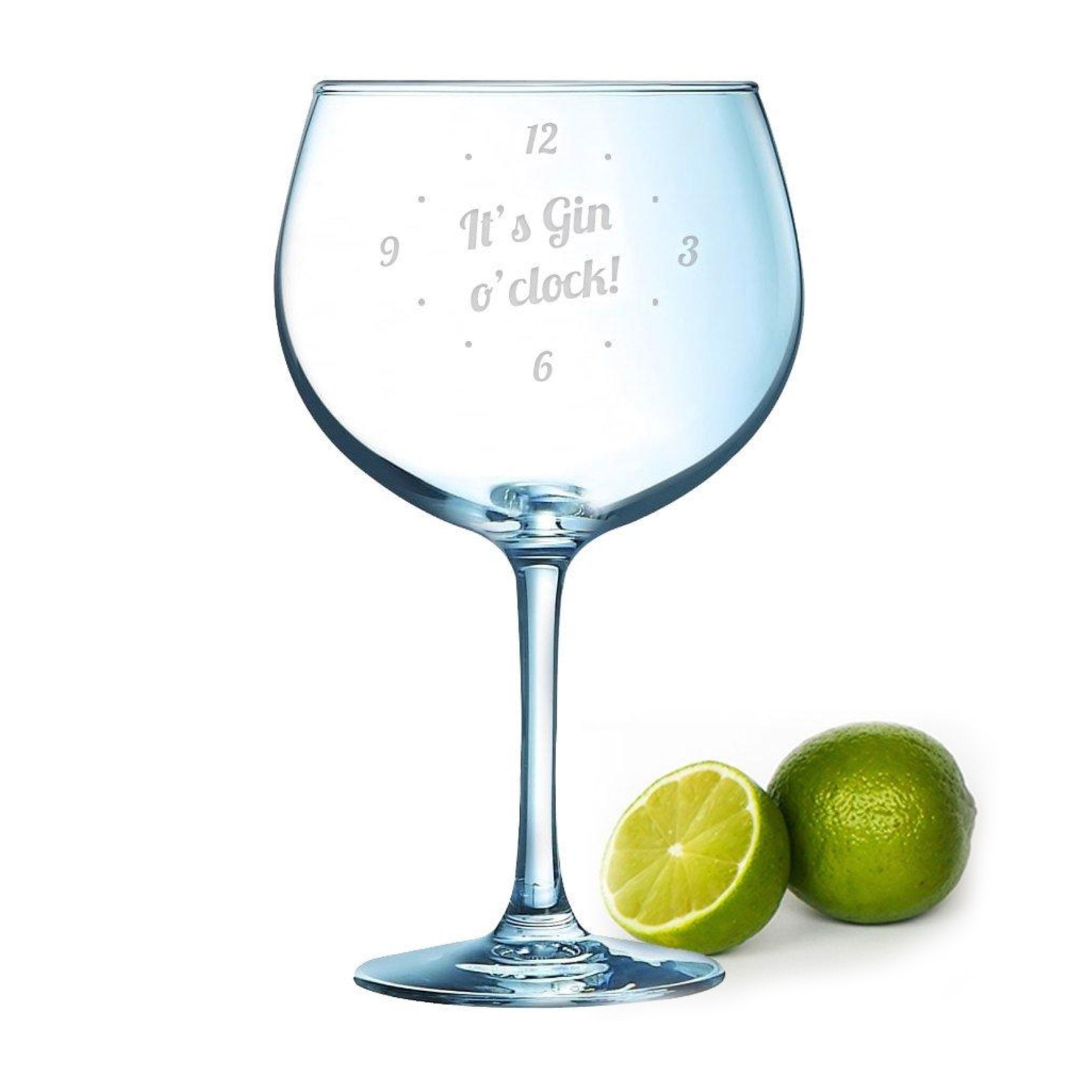 It's Gin O'clock 72cl Juniper Gin Glass