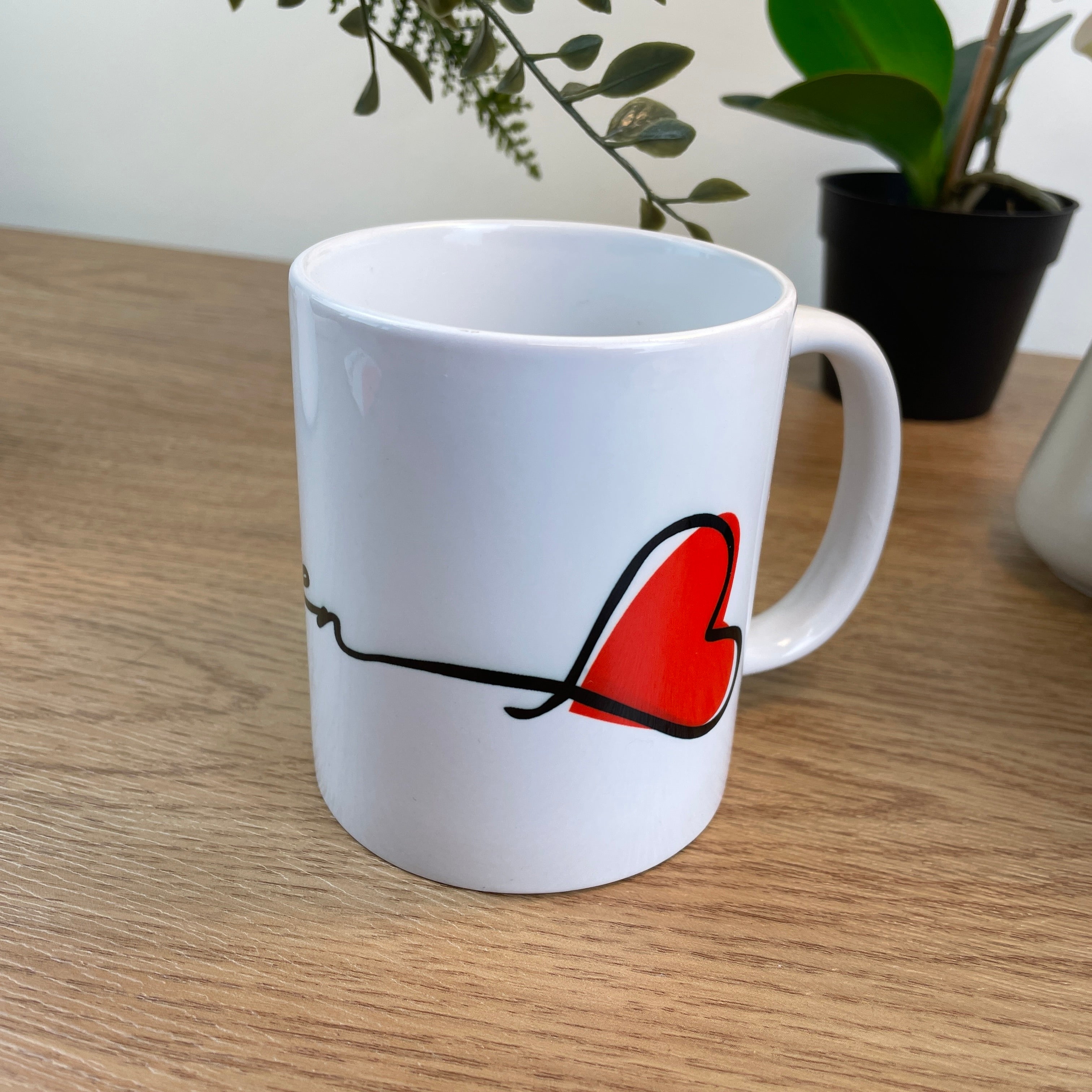 Personalised Valentine's Day Name and Heart 11oz Mug