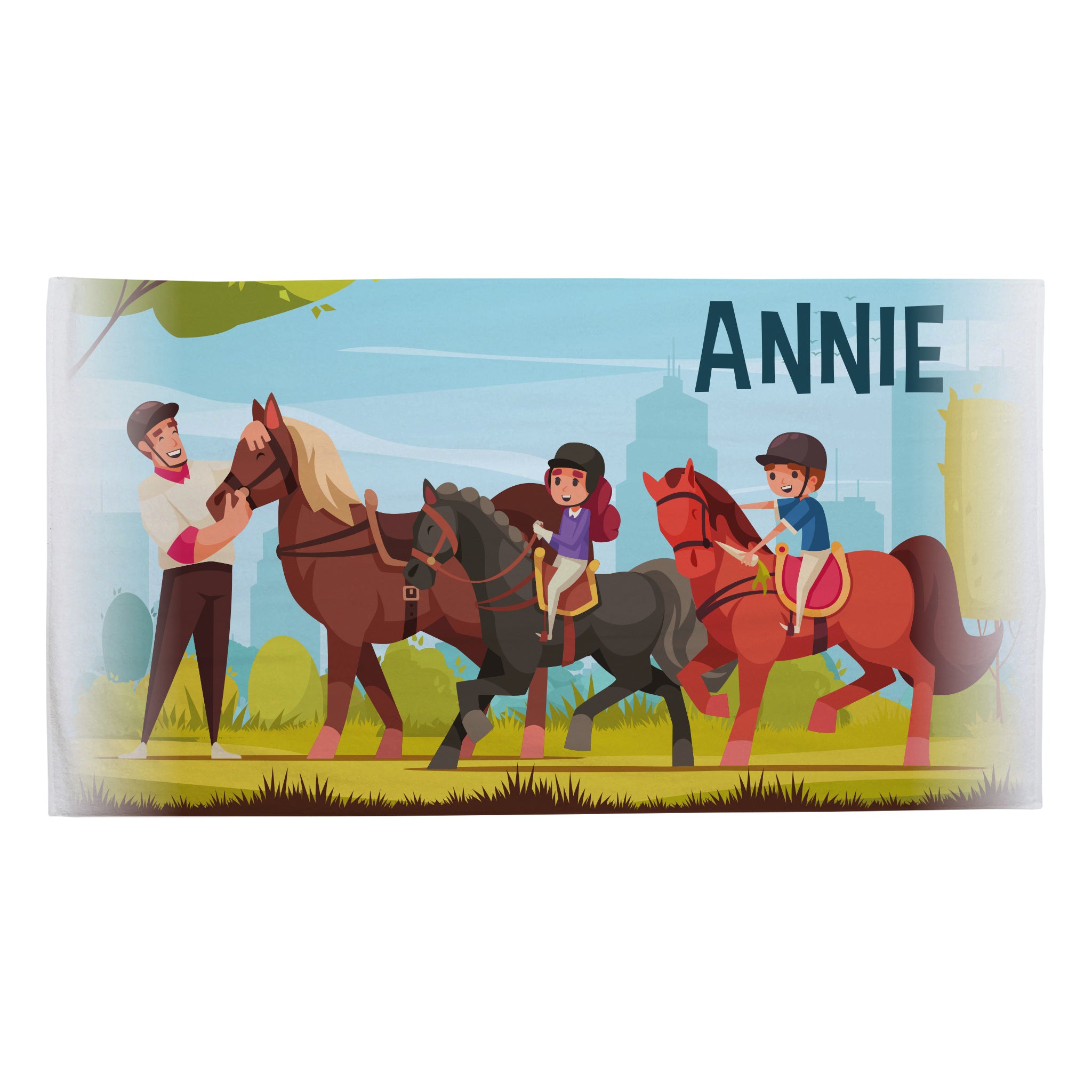 Personalised Children's Towel & Face Cloth Pack - Horse