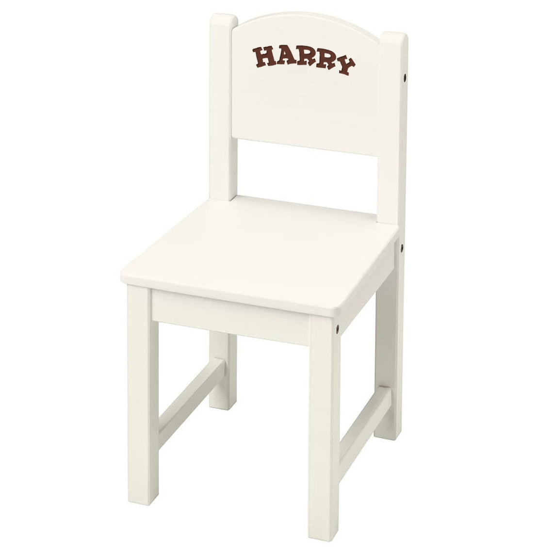 Personalised Children's Kids Ikea Sundvik White / Grey Wooden Chair