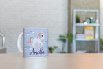 Personalised Children's Mug & Coaster Set - Unicorn Sparkle