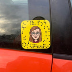 Custom Snapchat Snapcode Vinyl Sticker