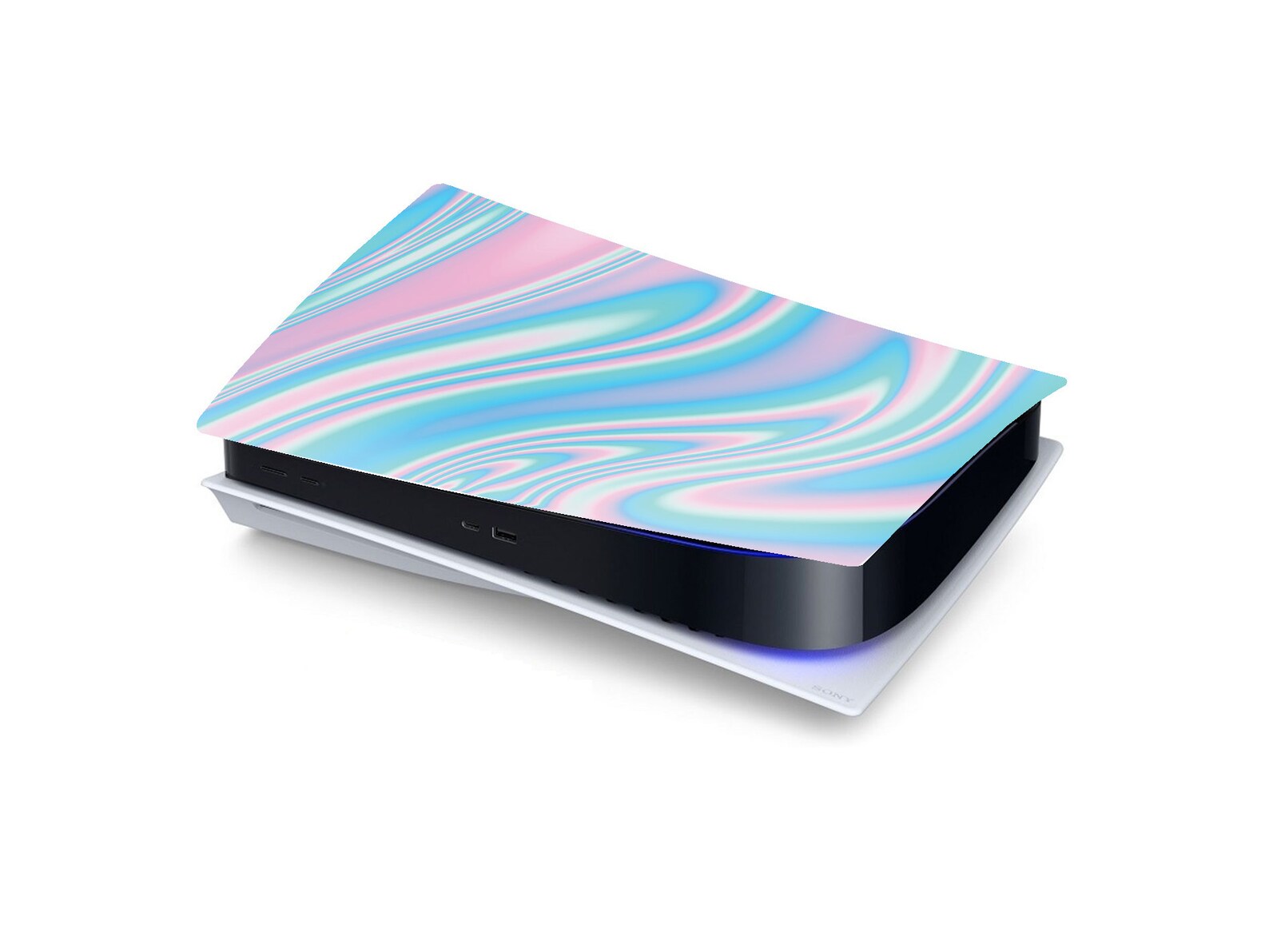 PS5 Pastel Swirl Personalised Console Vinyl Sticker