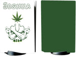 PS5 White Marijuana 4:20 Personalised Console Vinyl Sticker