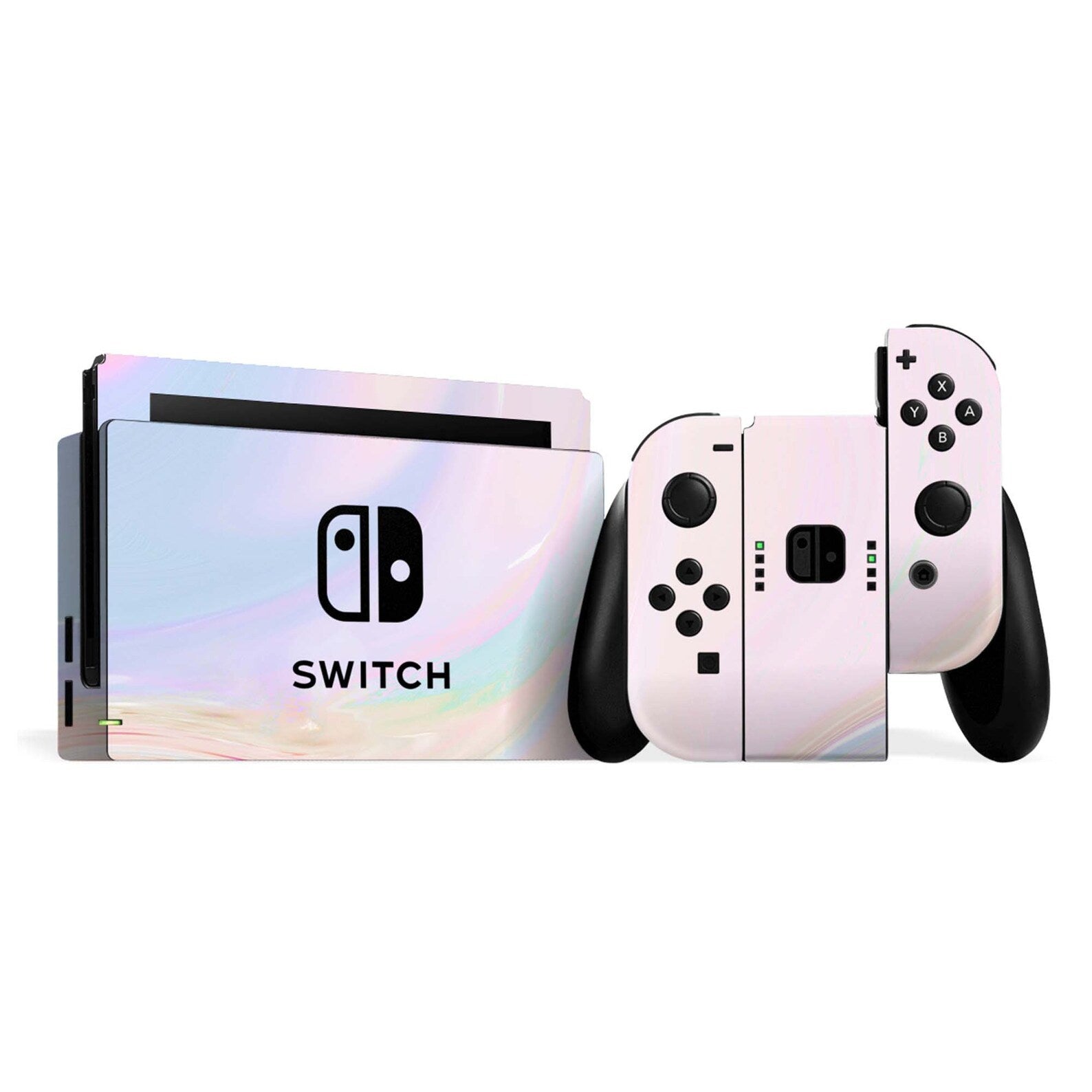 Nintendo Switch Personalised Skin Pastel Swirl Design