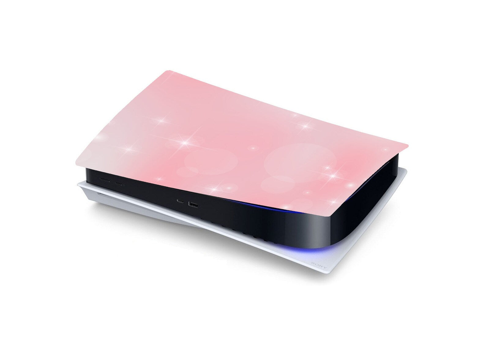 Personalised PS5 Console Skin Pink Sparkle