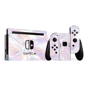 Nintendo Switch Personalised Skin Pink Crystal Design