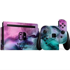 Nintendo Switch Personalised Skin Ombre Smoke Design