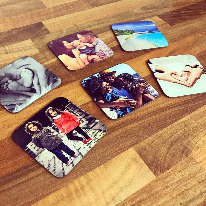 Personalised Photo High Quality Hardboard Coasters