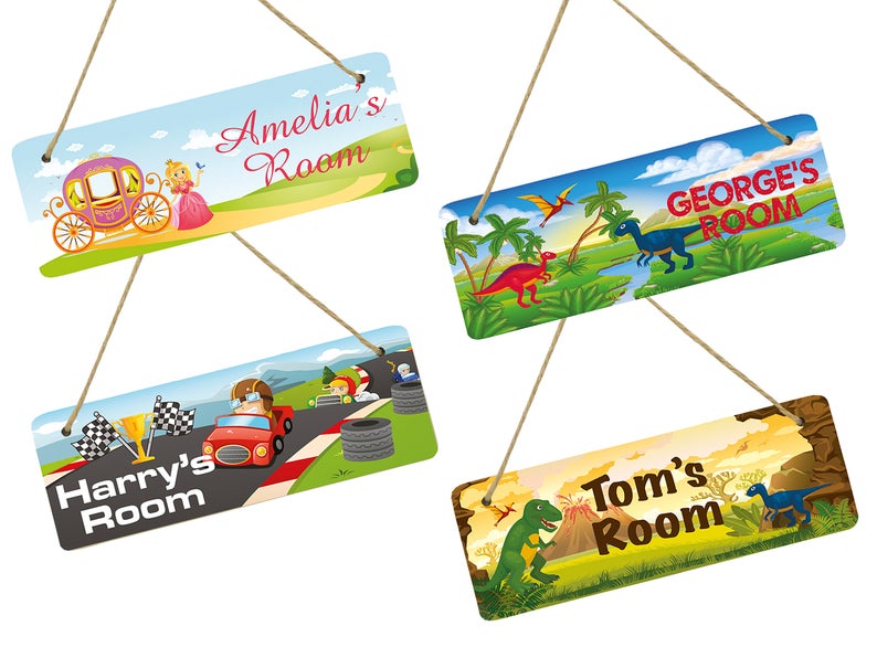 Personalised Children's Hanging Plaque - Race Car