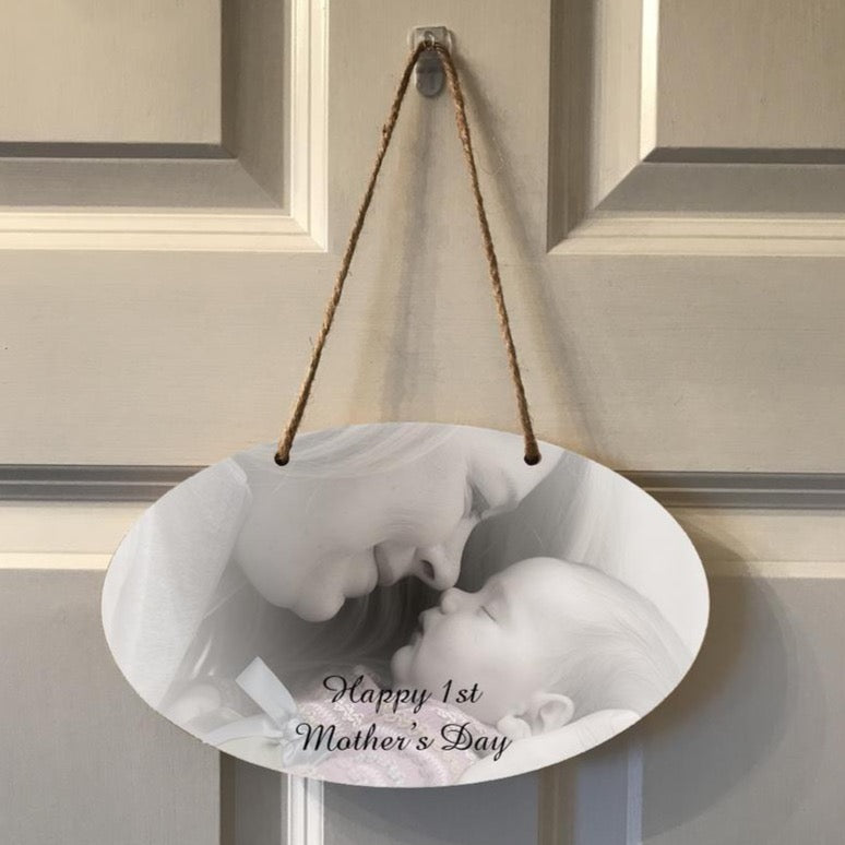 1st Mothers Day MDF Hanging Door Plaque