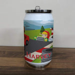 Personalised Children's Race Car 280ml Stainless Steel Drinks Can