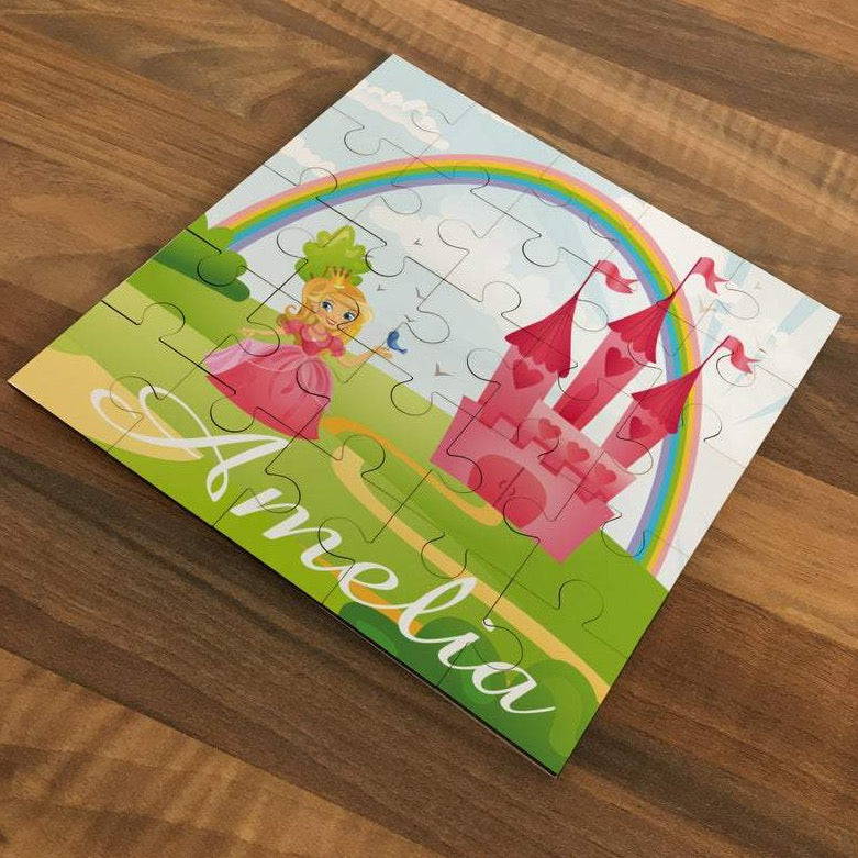 Personalised 25 Piece MDF Princess Jigsaw