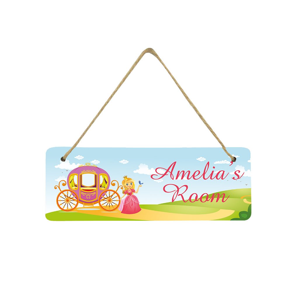 Personalised Children's Hanging Plaque - Princess