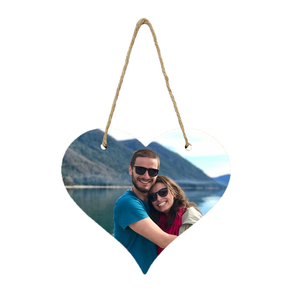 Hanging Door Plaque - Heart