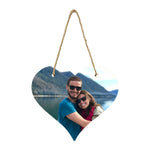 Personalised Wedding Hanging Door Plaque - Heart