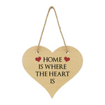 Home Is Where The Heart Is MDF Hanging Plaque