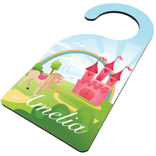 Personalised Children's Door Hanger - Princess