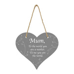 "You Are The World" Mothers Day Hanging Heart