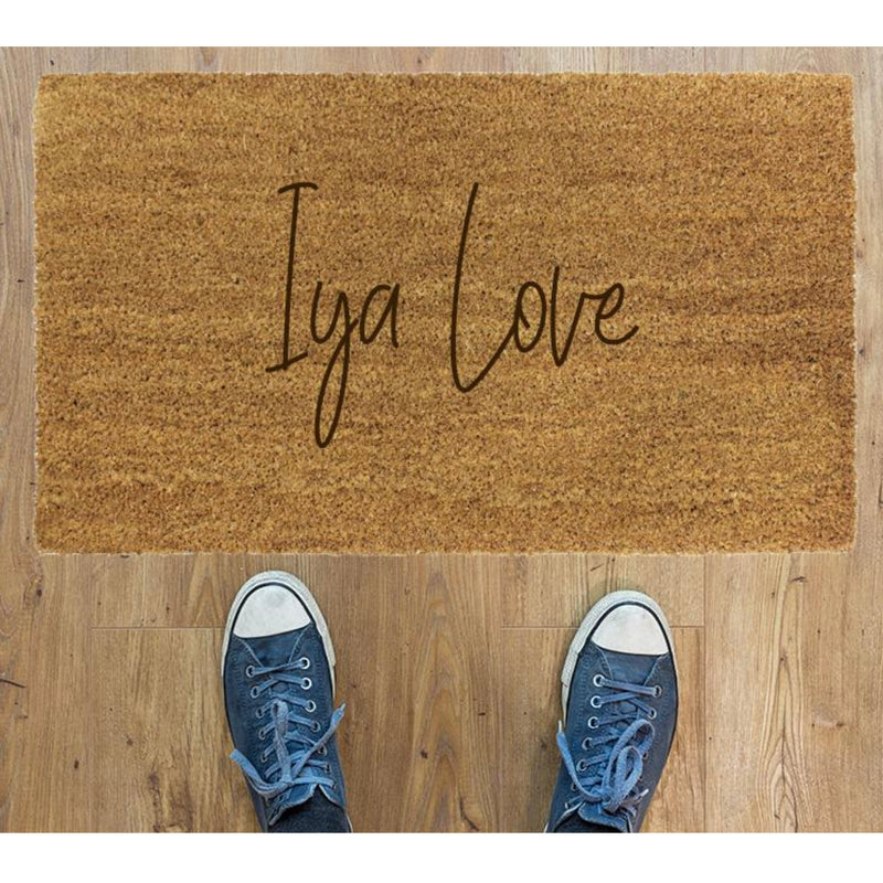 Iya Love - Yorkshire Slang Coir doormat - Welcome Doormat