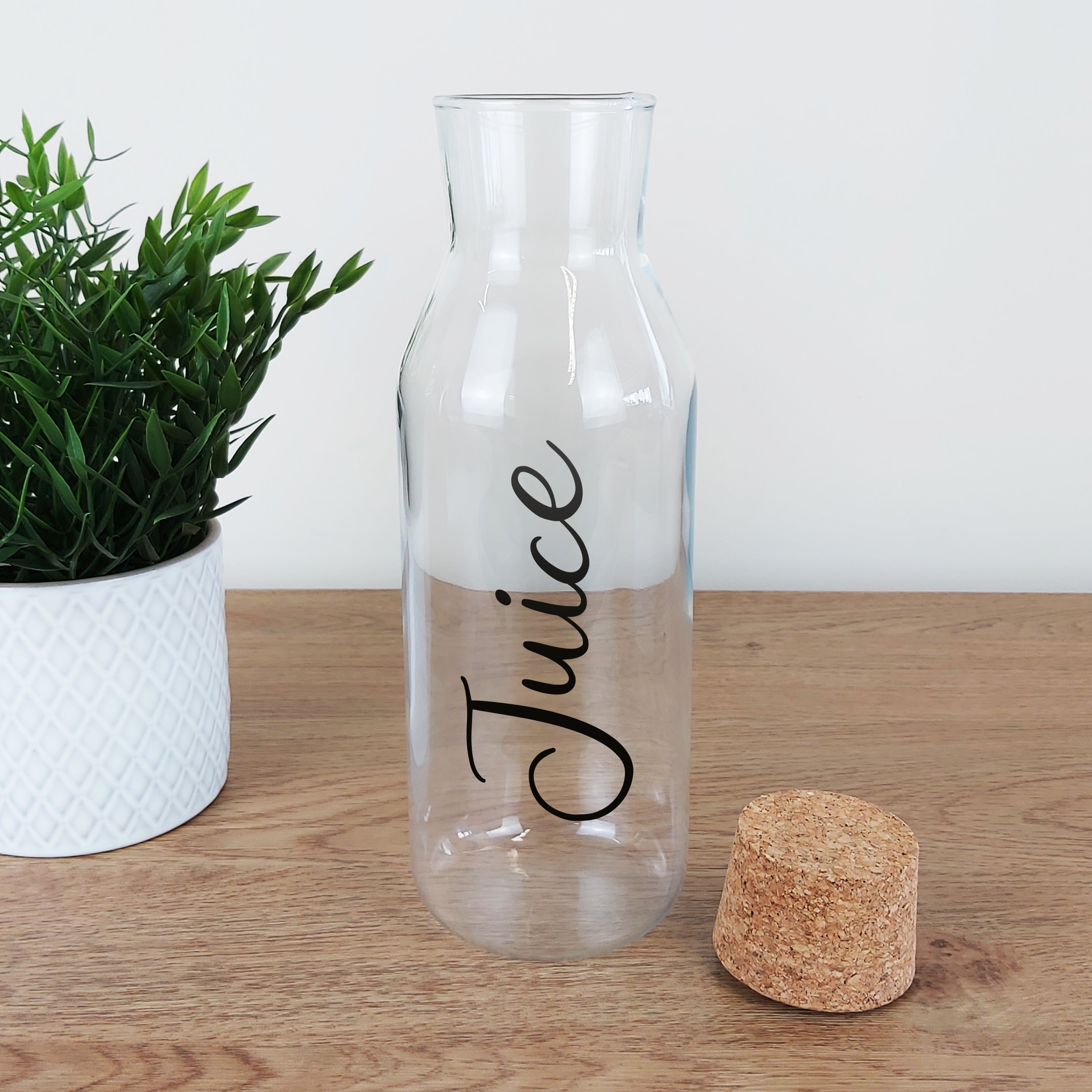 Personalised Storage Jar with Cork Lid - 1 Litre